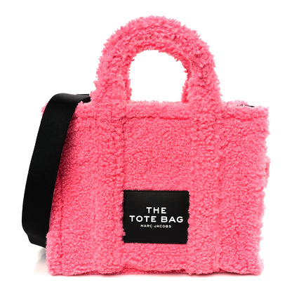 Marc Jacobs Polyester Cotton Medium The Teddy Traveler Tote Bag Fluffy Pink 1 of 10