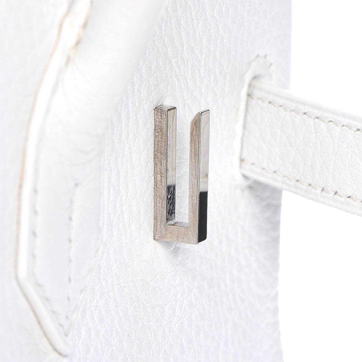 Taurillon Clemence Birkin 30 White