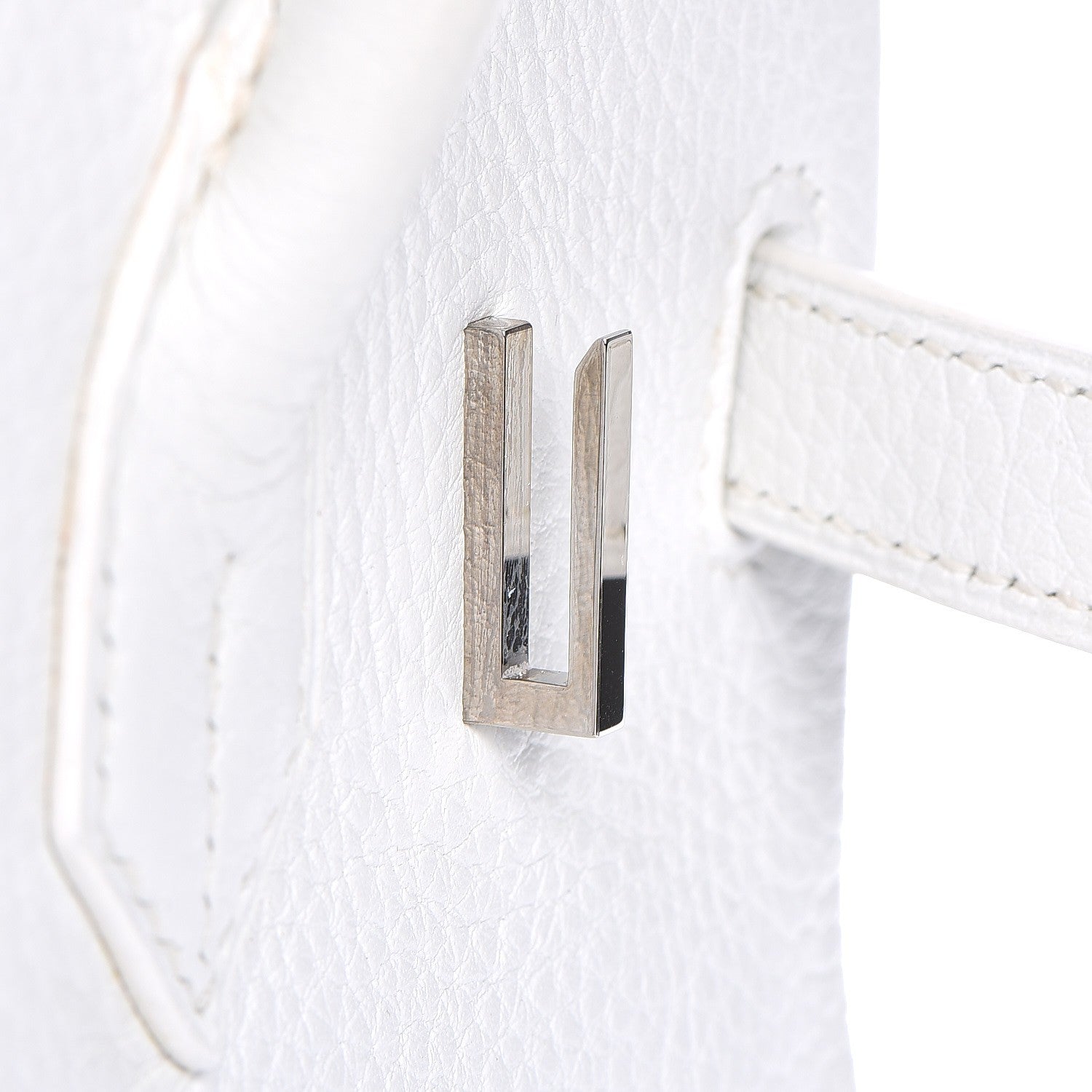 Hermes Taurillon Clemence Birkin 30 White 18 of 33