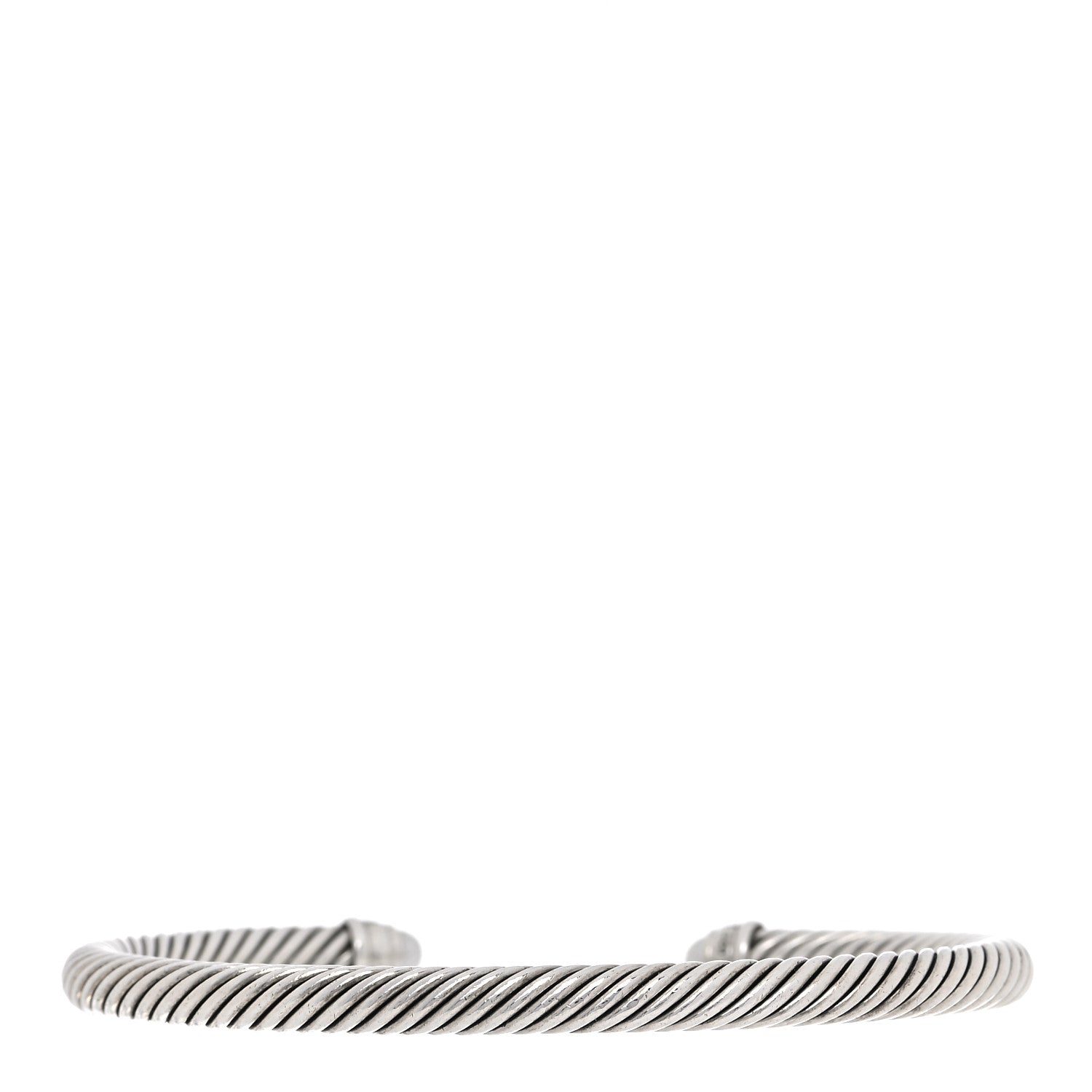 David Yurman Sterling Silver Diamond Pearl 5mm Cable Classics Bracelet 3 of 4