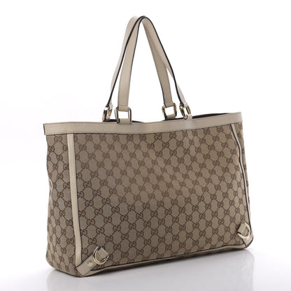 Gucci Monogram Large Abbey Tote Off White 3 of 17
