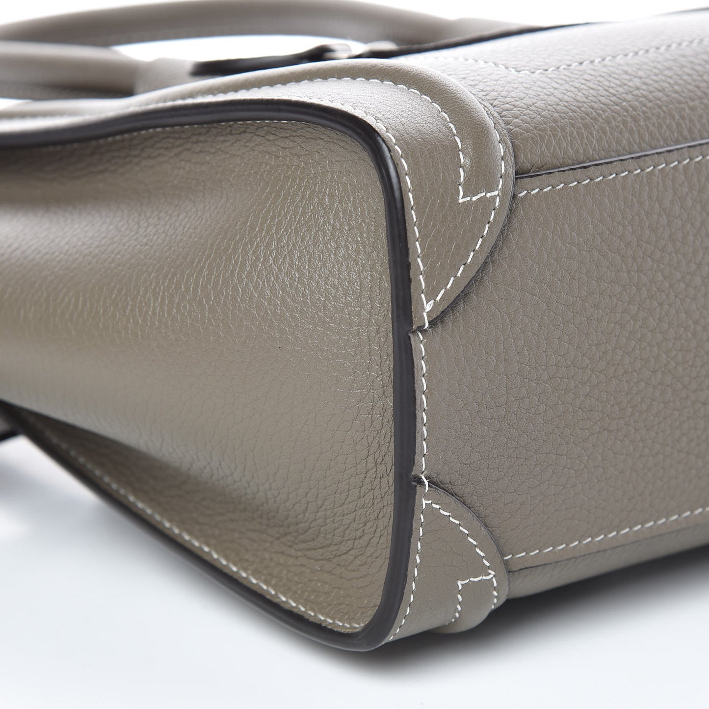 Drummed Calfskin Nano Luggage Souris