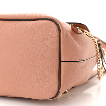 Chloe Suede Calfskin Small Faye Backpack Nougat 9 of 9