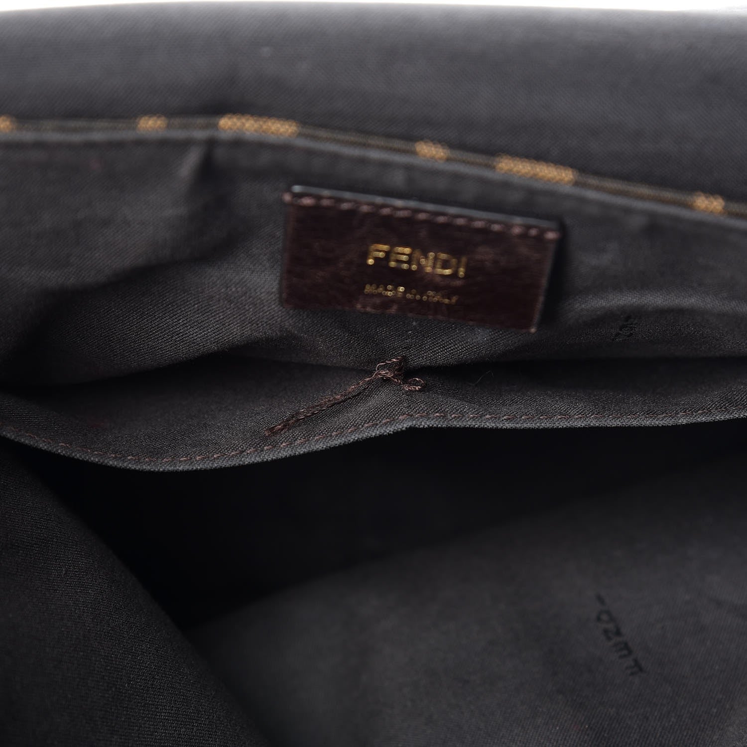 Fendi Zucca Vitello Artic Messenger Bag Tobacco Castagna 10 of 14