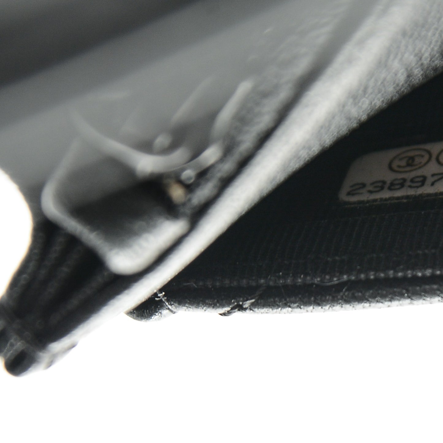 Sheepskin Chevron Reissue Wallet On Chain WOC So Black