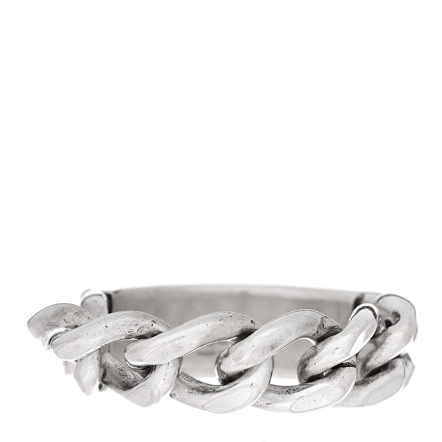 Sterling Silver Enamel Logo Chain Ring 59 8.75 Turquoise