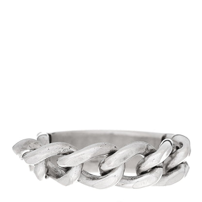 Gucci Sterling Silver Enamel Logo Chain Ring 59 8.75 Turquoise 3 of 5