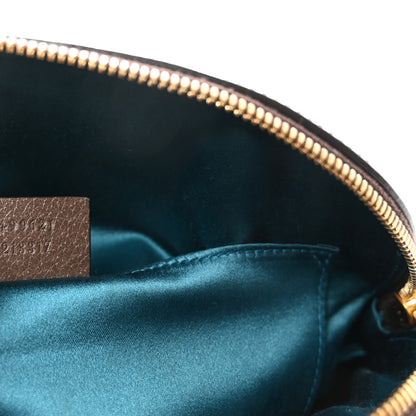 Gucci GG Supreme Monogram Textured Dollar Calfskin Web Small Ophidia Dome Shoulder Bag Beige Ebony New Acero Brown 7 of 10