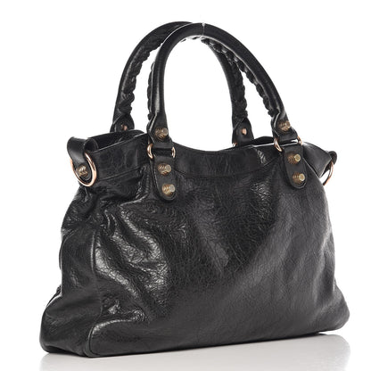 Balenciaga Agneau Giant 12 Rose Gold Hardware Town Black 3 of 9