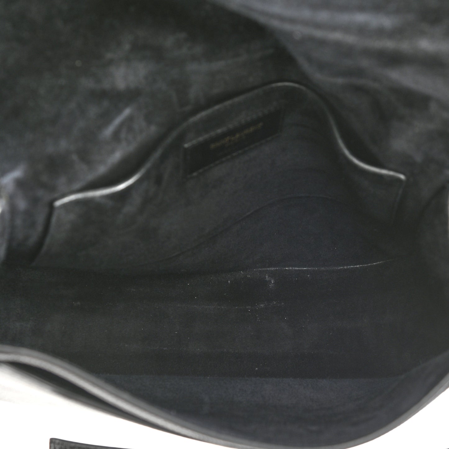 Lizard Calfskin Embossed Betty Messenger Black