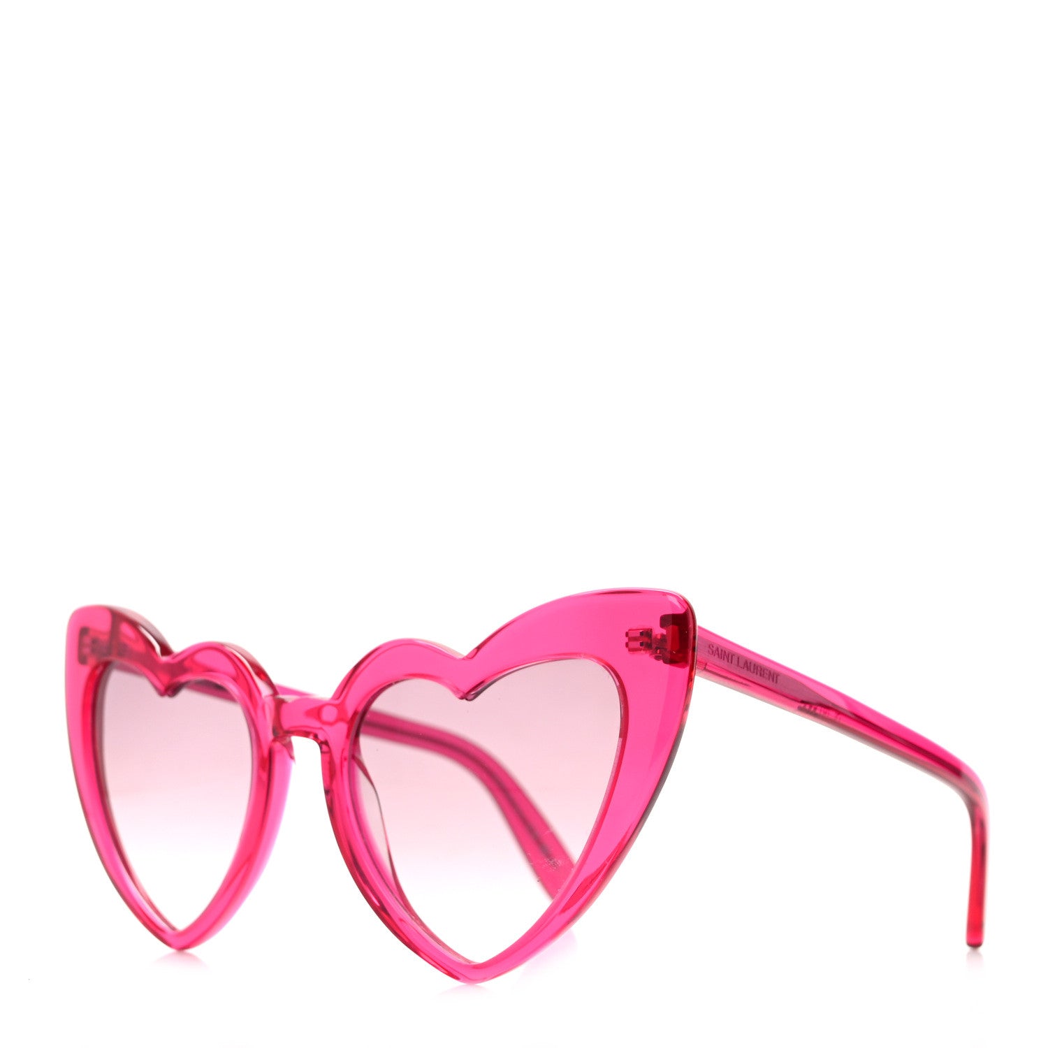 Saint Laurent Acetate Heart Frame Loulou SL181 Sunglasses Pink 1 of 8