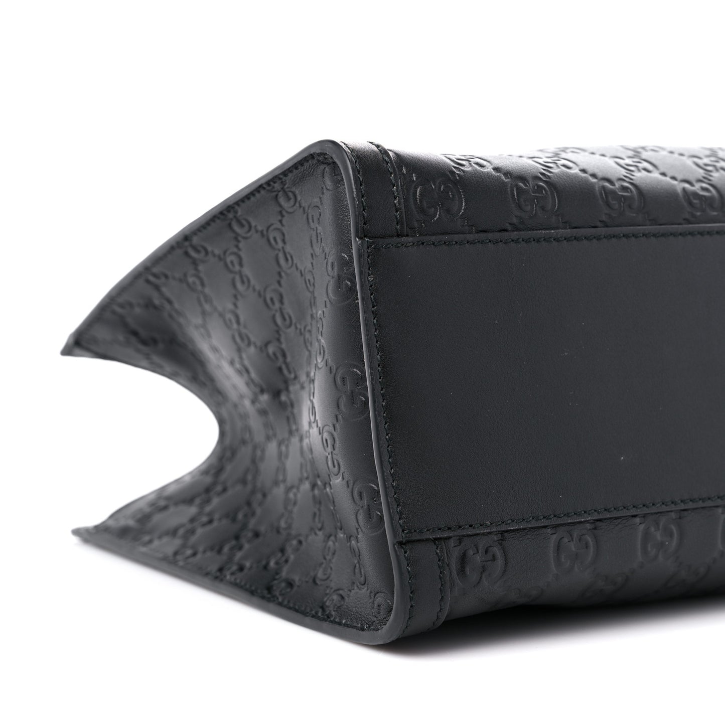 Guccissima Medium Padlock Tote Black