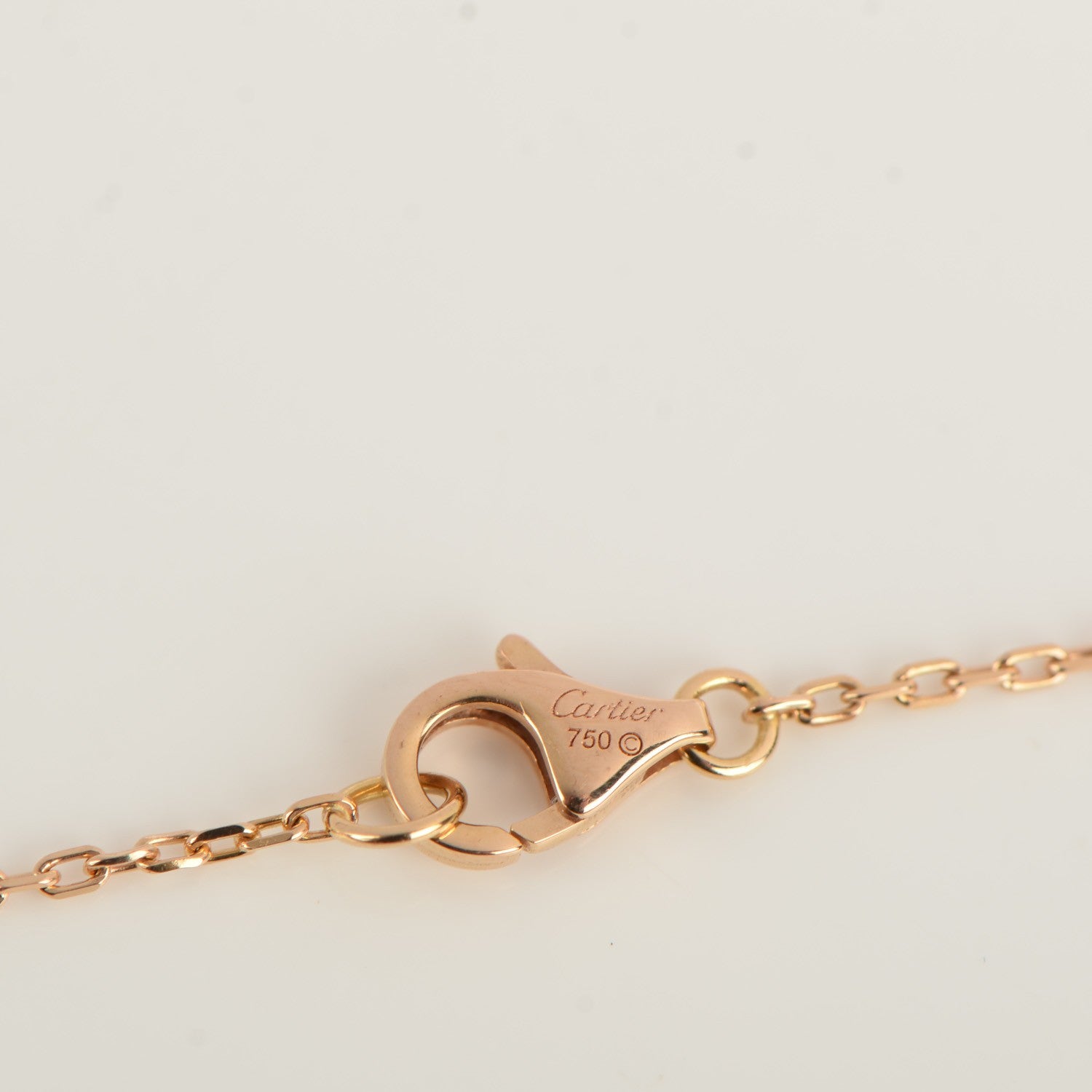 Cartier 18K Pink Yellow White Gold Trinity Heart Necklace 4 of 4