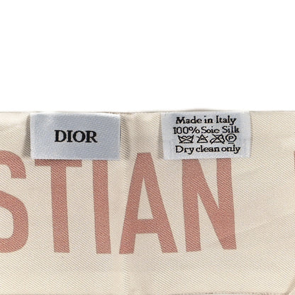 Christian Dior Silk Toile De Jouy Mitzah Scarf Pink 3 of 3