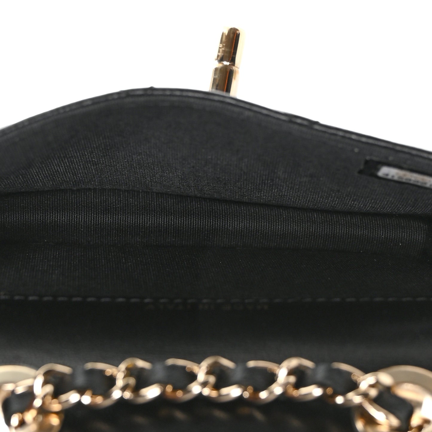 Lambskin Quilted Trendy CC Card Holder On Chain Black