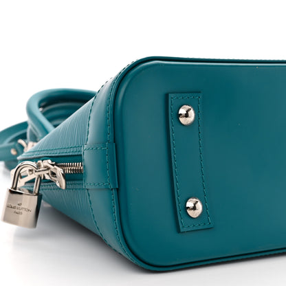 Louis Vuitton Epi Alma BB Cyan 9 of 11