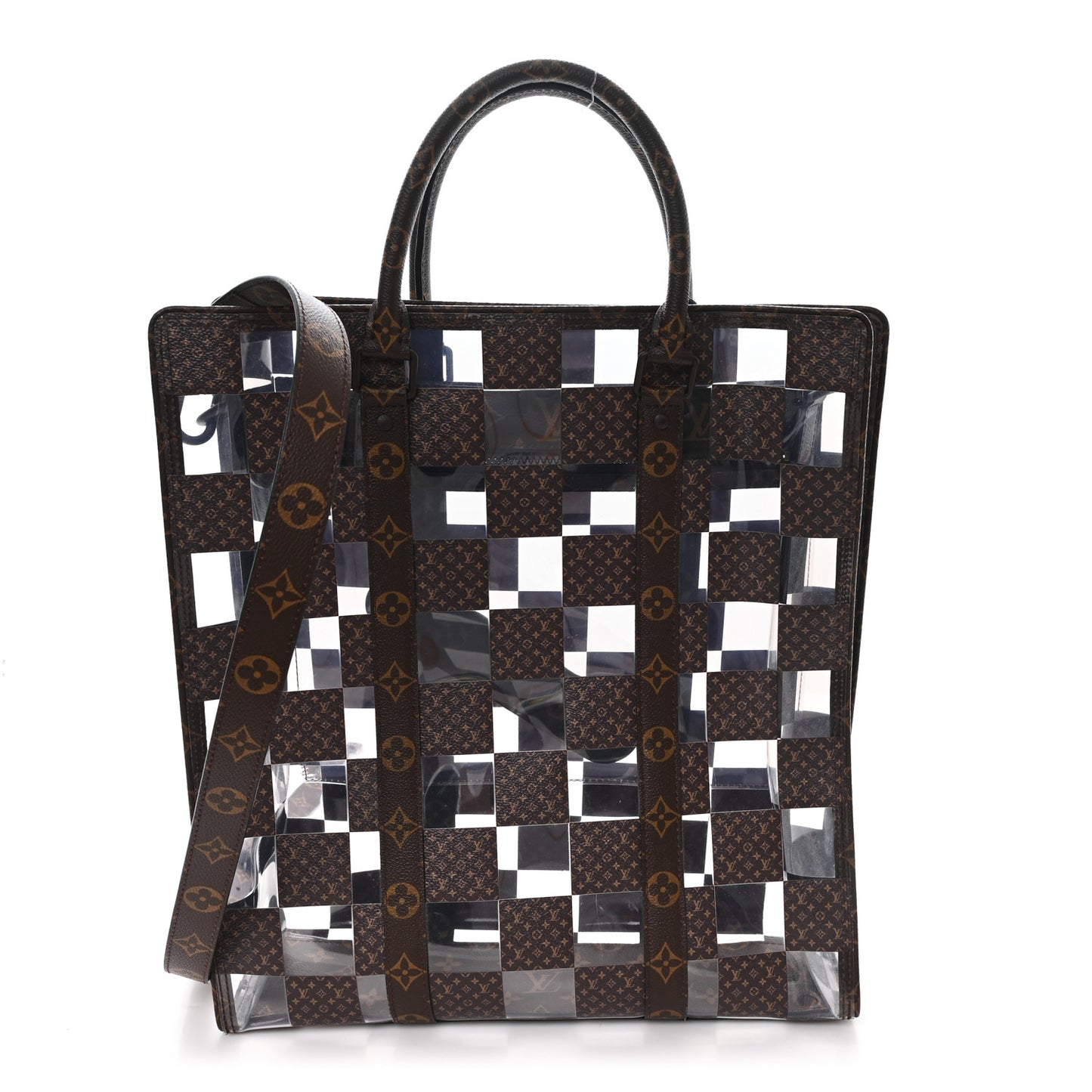PVC Monogram Chess Sac Plat