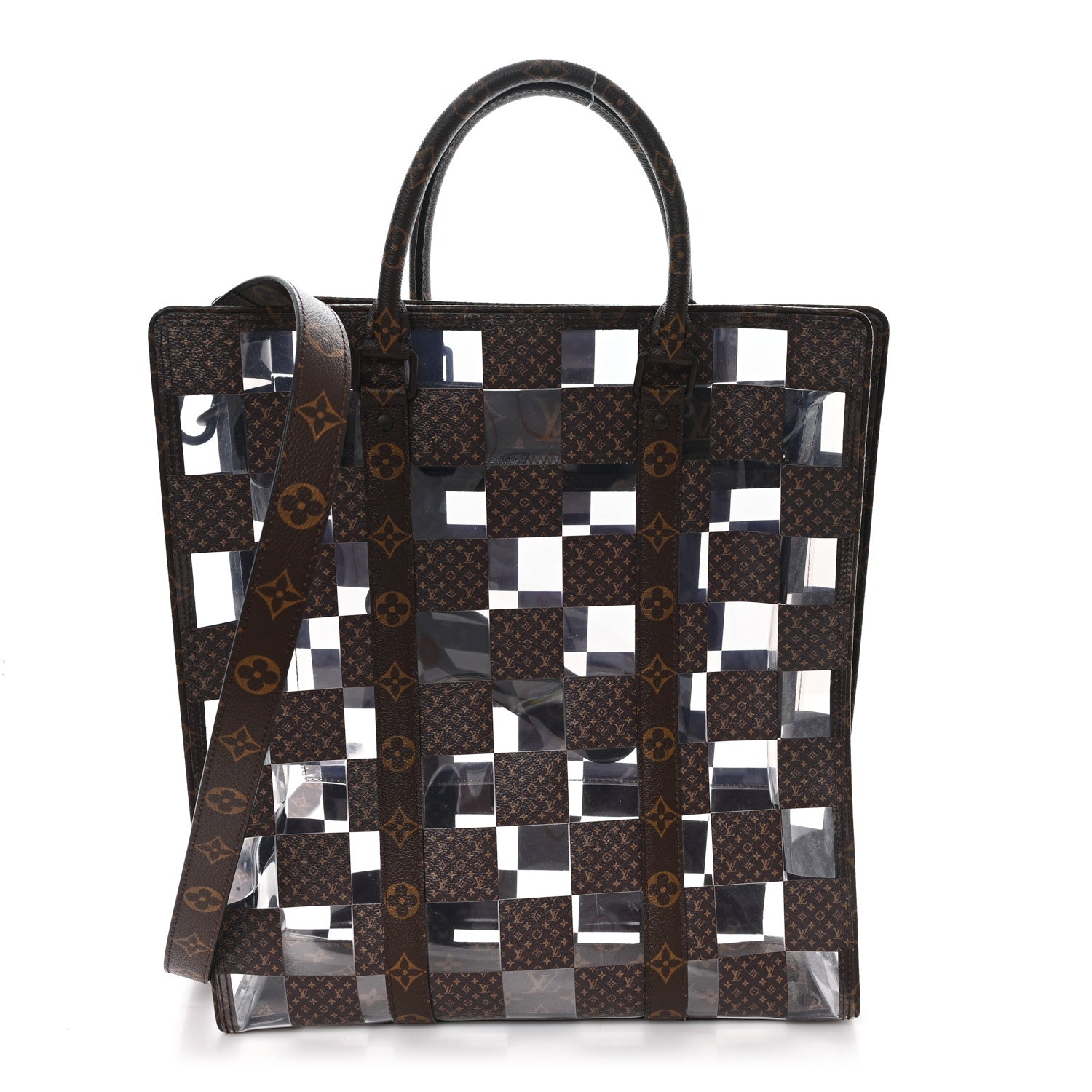 Louis Vuitton PVC Monogram Chess Sac Plat 1 of 9