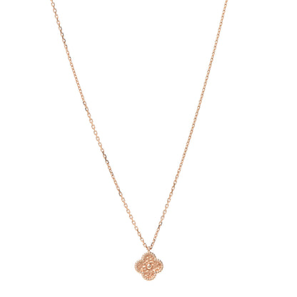 Van Cleef & Arpels 18K Rose Gold Sweet Alhambra Pendant Necklace 1 of 8