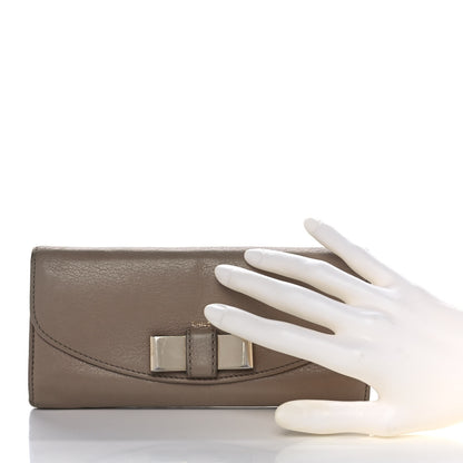 Chloe Calfskin Lily Continental Wallet Grey 2 of 14