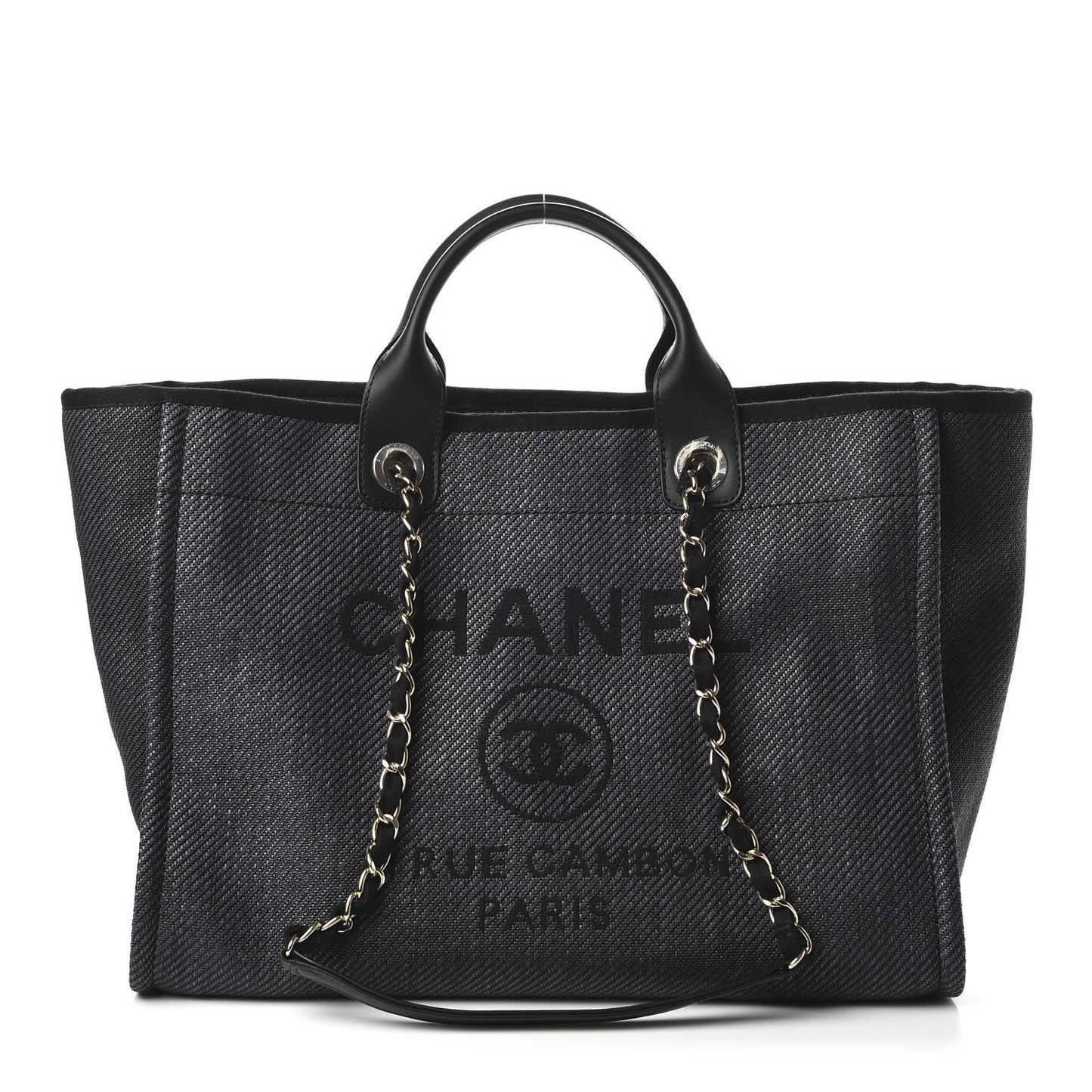 Mixed Fibers Medium Deauville Tote Black