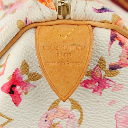 Louis Vuitton Watercolor Aquarelle Speedy 35 White 6 of 7