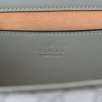 Gucci GG Supreme Monogram Calfskin Small Padlock Shoulder Bag Light Blue 6 of 11