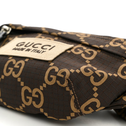 Gucci Recycled Polyester Monogram Jumbo GG Belt Bag Ebony Beige 9 of 10