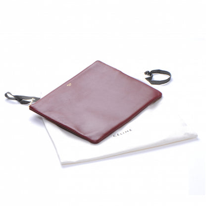 Celine Leather Pouch Clutch Bordeaux 8 of 8