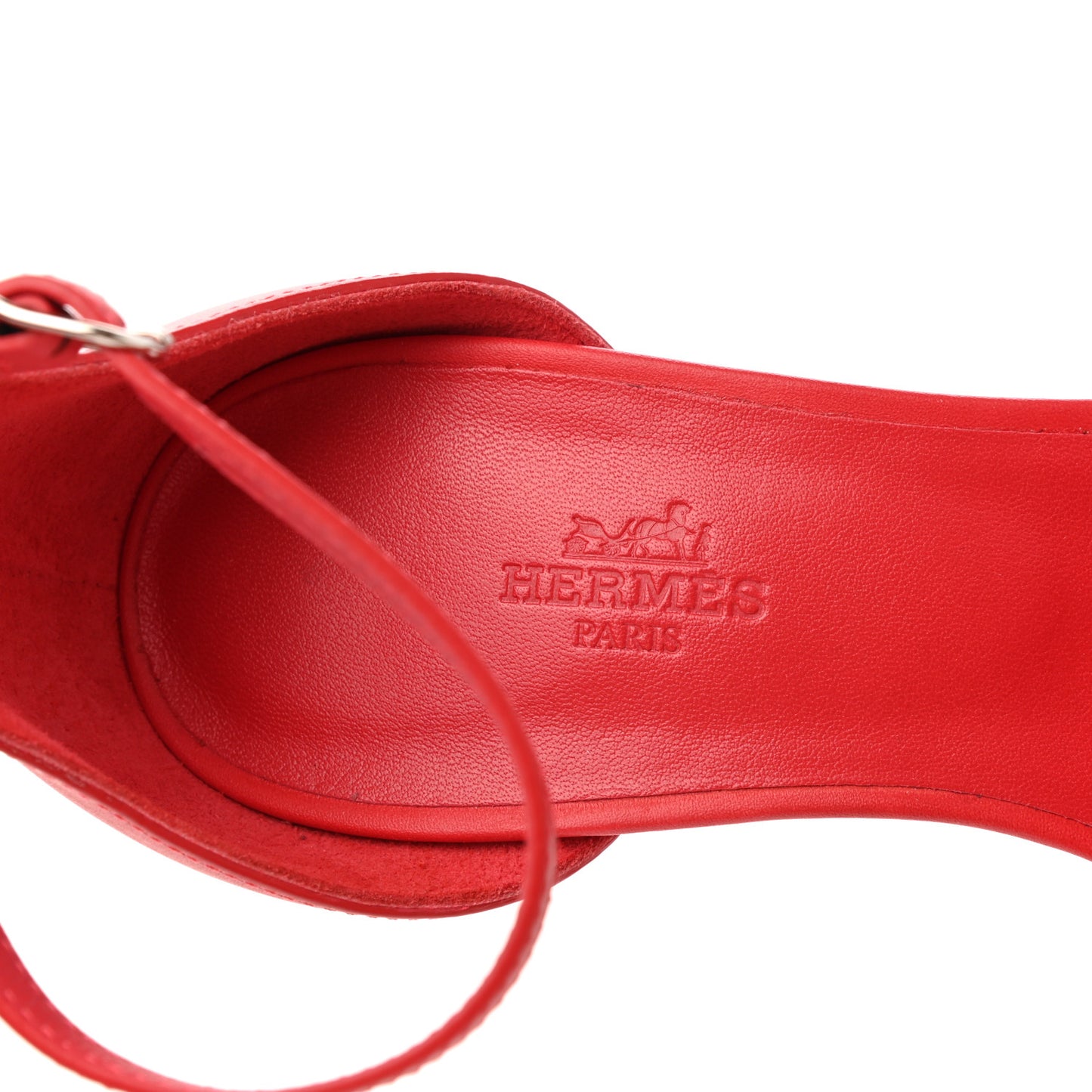 Calfskin Legend Wedge Sandals 38 Rose Cotinga