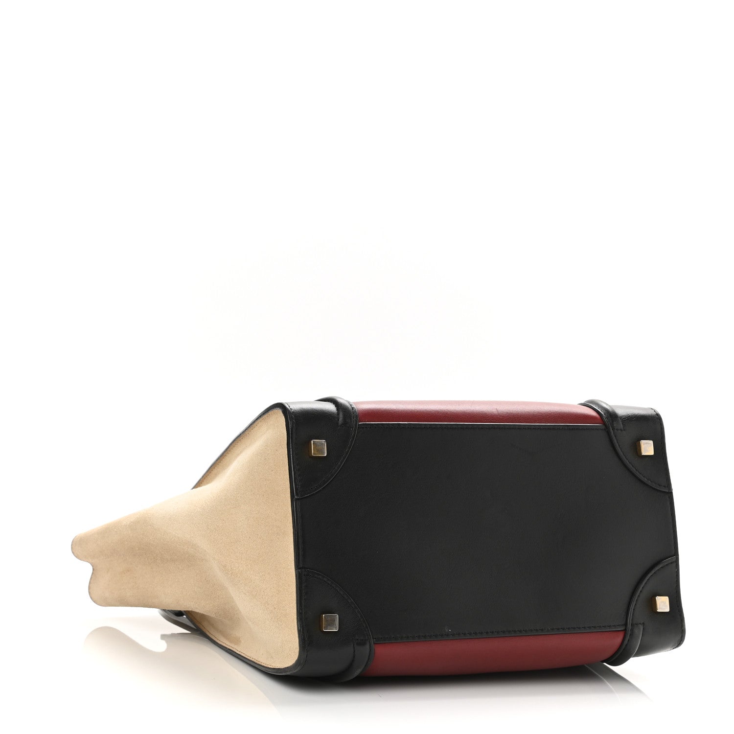 Celine Smooth Calfskin Suede Mini Tri-Color Luggage Rust 4 of 10