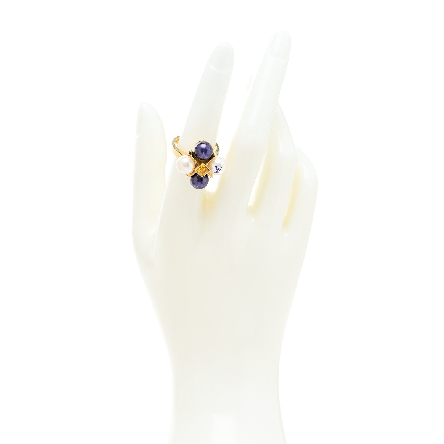 Louis Vuitton Pearl Cry Me A River Ring M 2 of 9