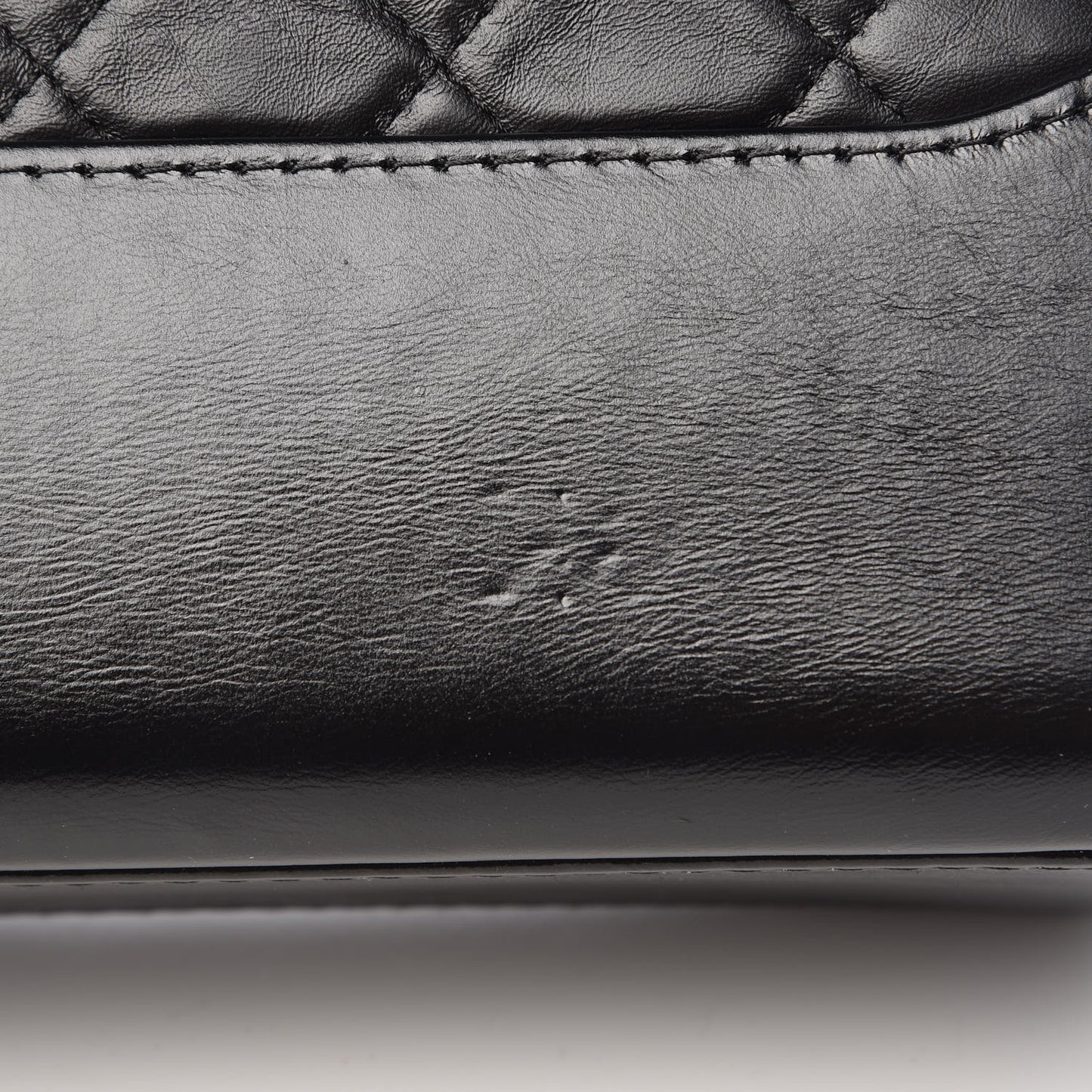 Aged Calfskin Quilted Medium Gabrielle Hobo Black