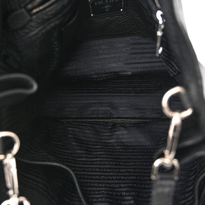 Prada Vitello Daino Tote Black 5 of 15