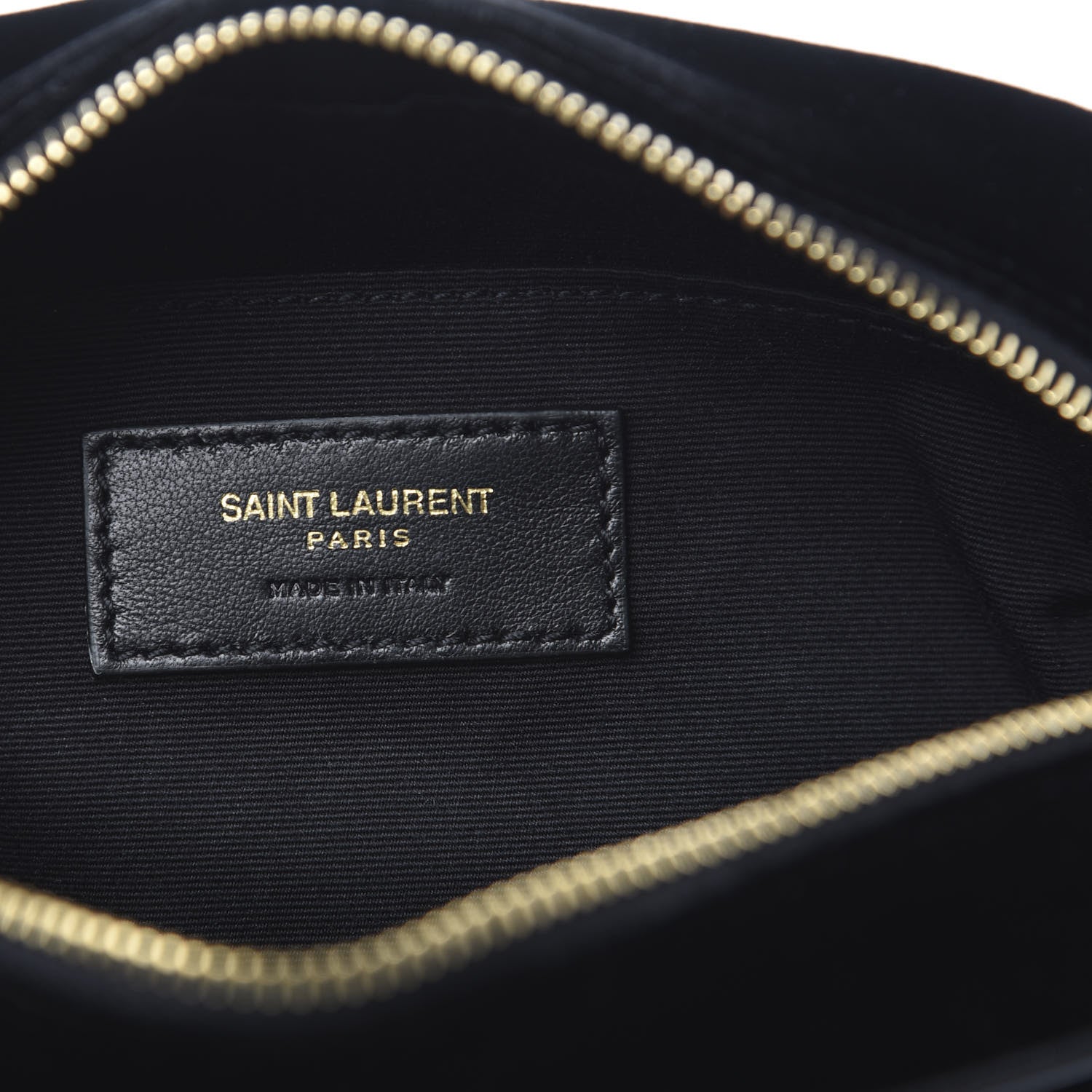 Saint Laurent Velour Matelasse Monogram Lou Belt Bag Black 9 of 16