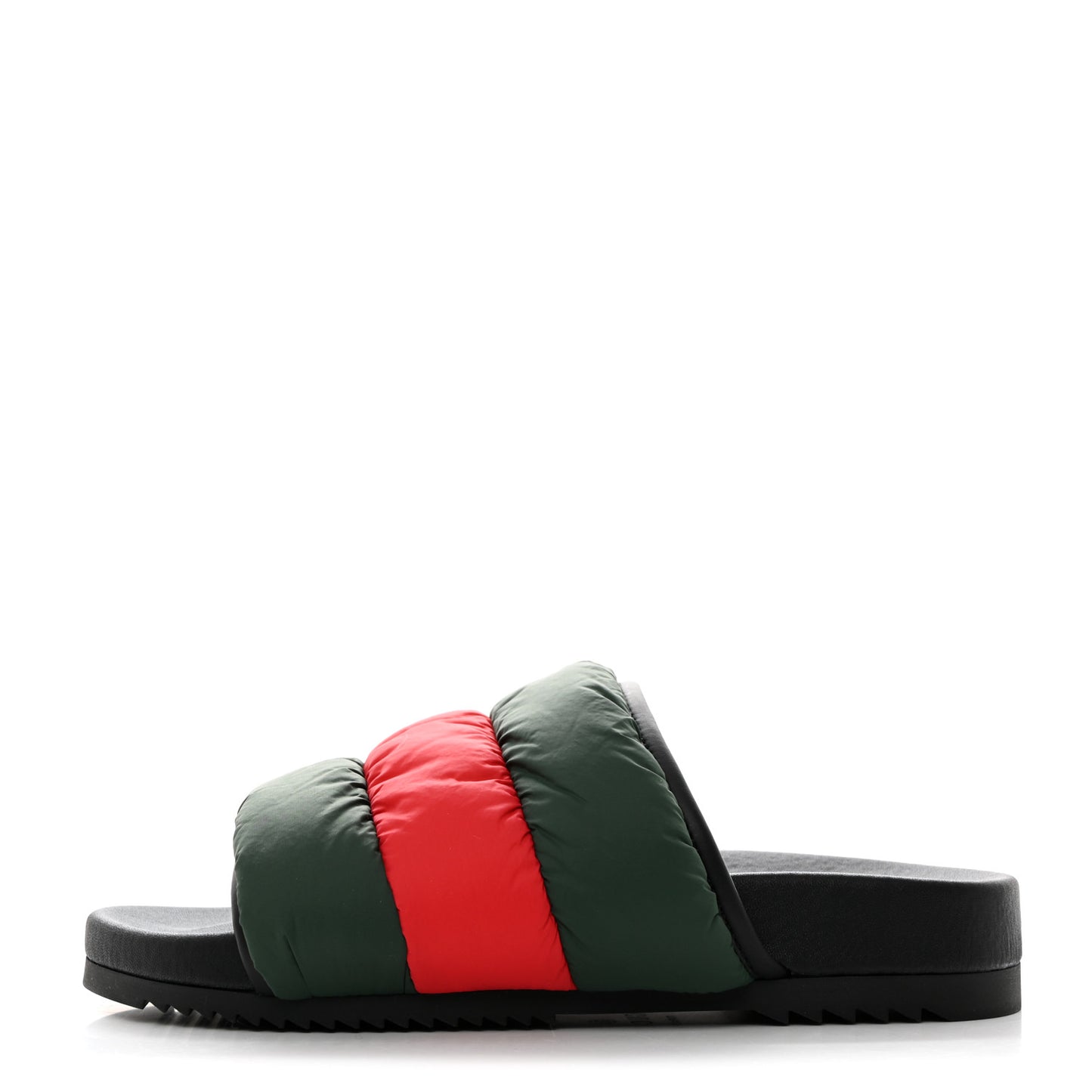 Nylon Web Womens Slide Sandals 37 Black Green Red
