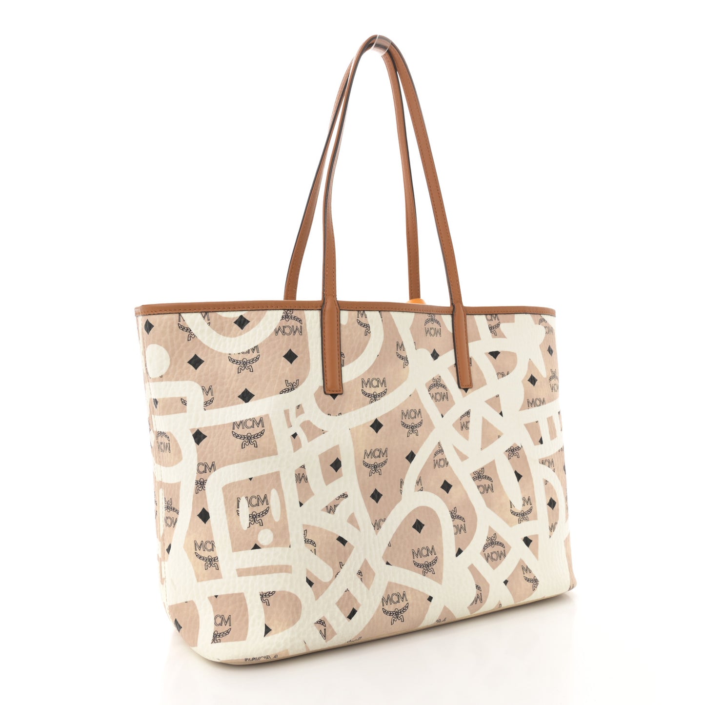 X Eddie Kang Visetos Medium Reversible Shopper Tote Natural