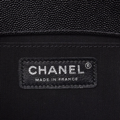 Chanel Caviar Quilted Medium Boy Flap Black 7 of 9
