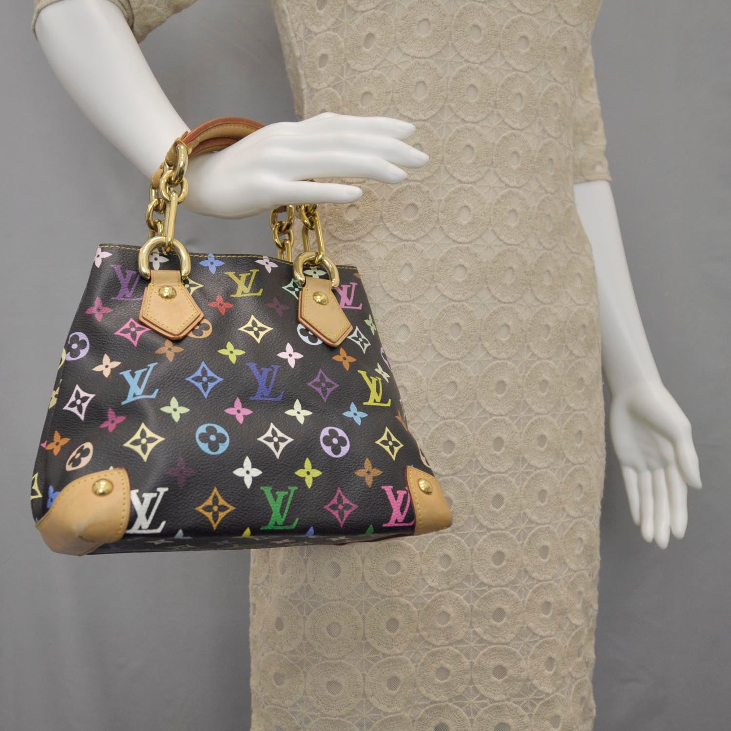 Louis Vuitton Monogram Multicolor Audra Black 2 of 9