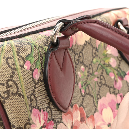 Gucci GG Supreme Monogram Blooms Small Boston Beige Multicolor Dry Rose 11 of 13