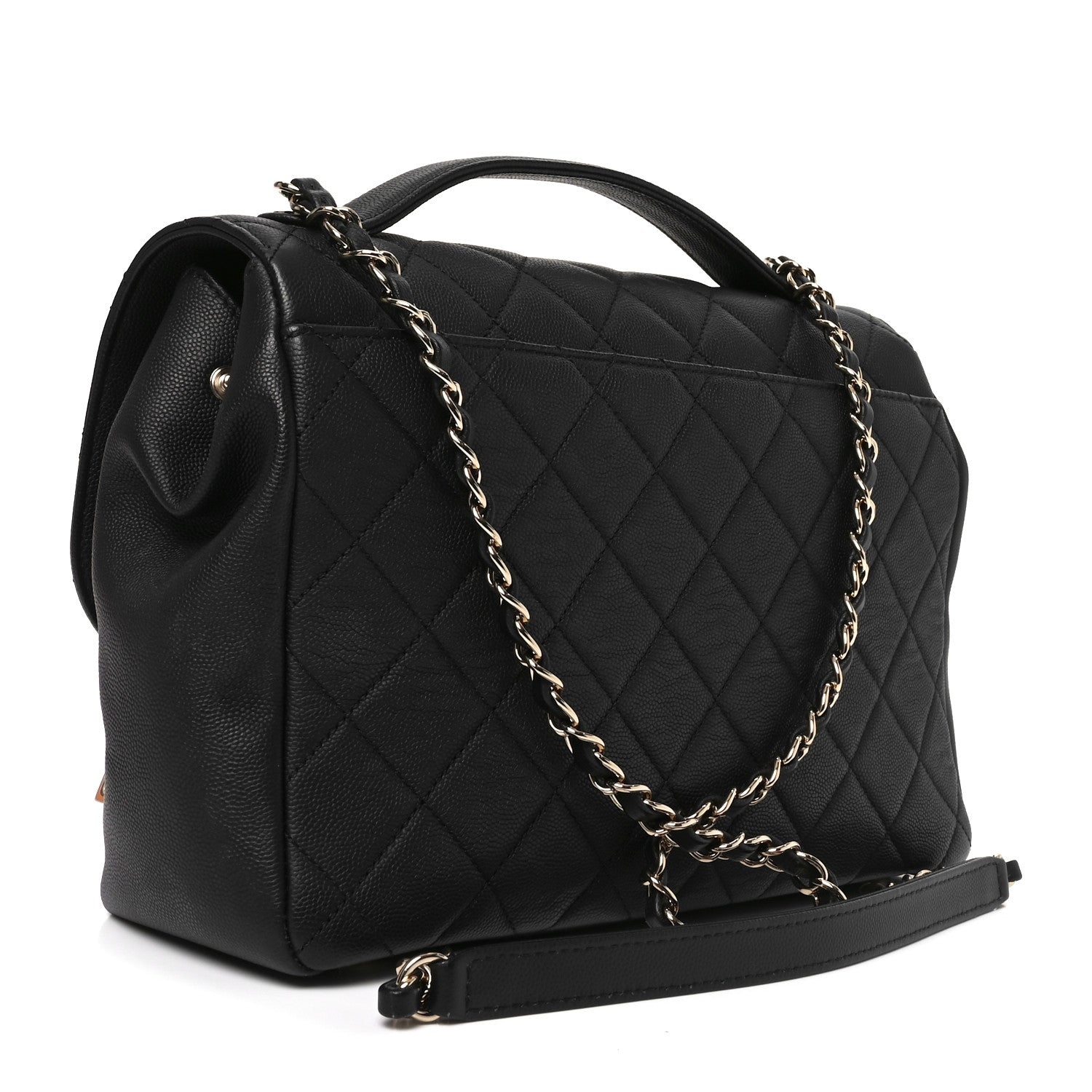 Chanel Caviar Quilted Large Business Affinity Flap Black 2 of 10