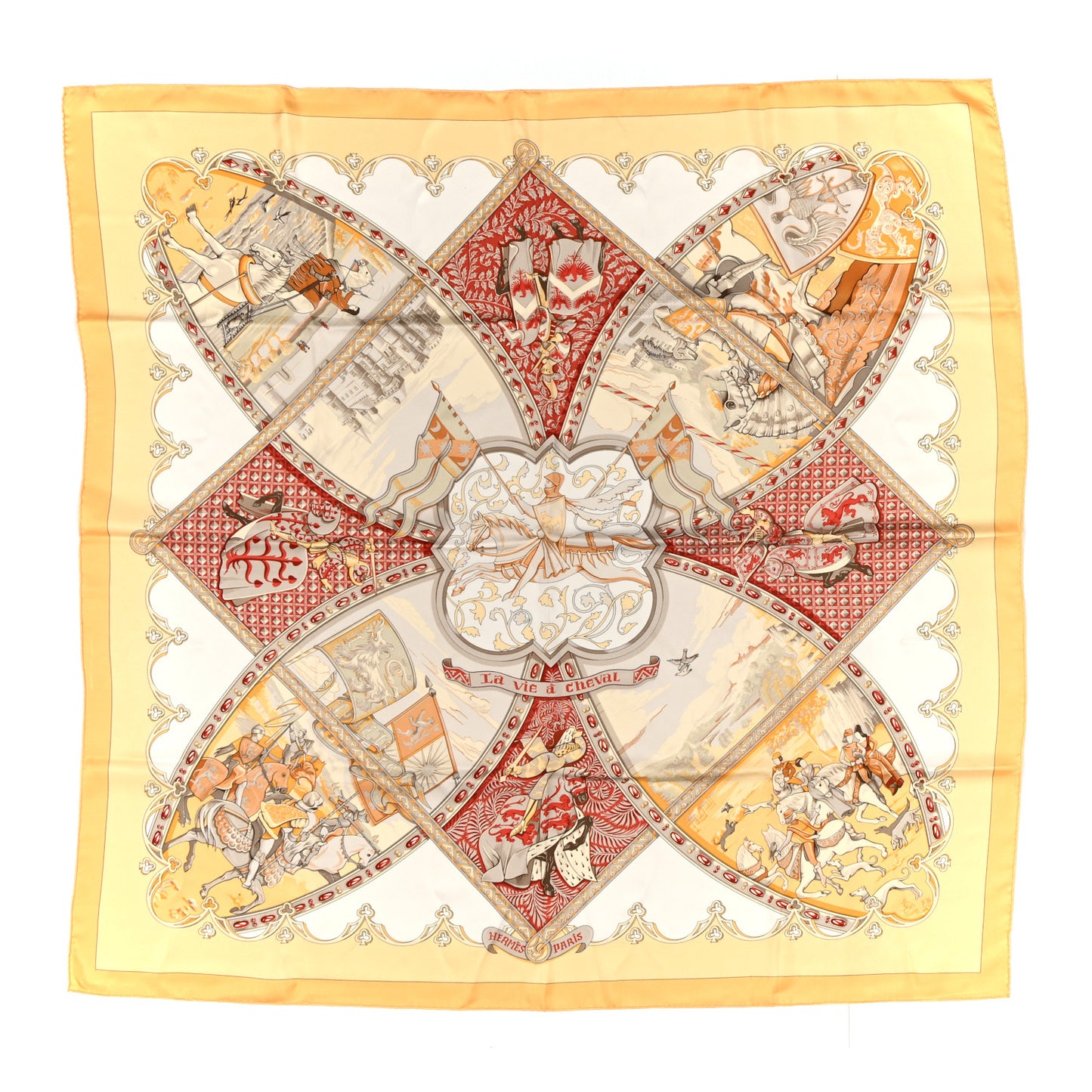 Silk La Vie A Cheval Scarf 90
