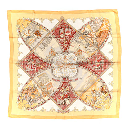 Hermes Silk La Vie A Cheval Scarf 90 1 of 7