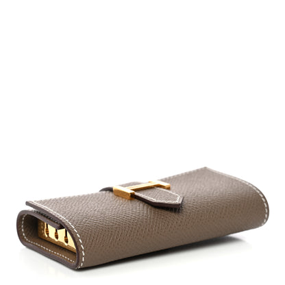 Hermes Epsom Bearn Multicles 4 Key Holder Etoupe 4 of 8