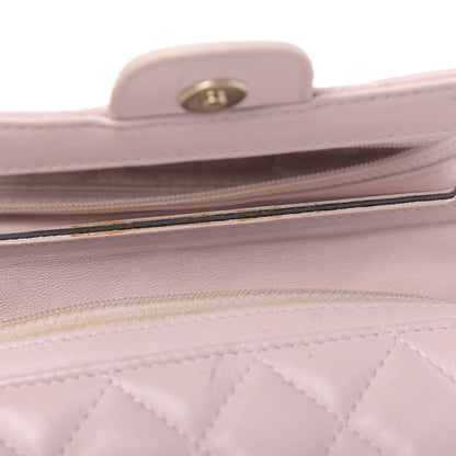 Chanel Lambskin Quilted Flap Cosmetic Case Light Pink 10 of 20