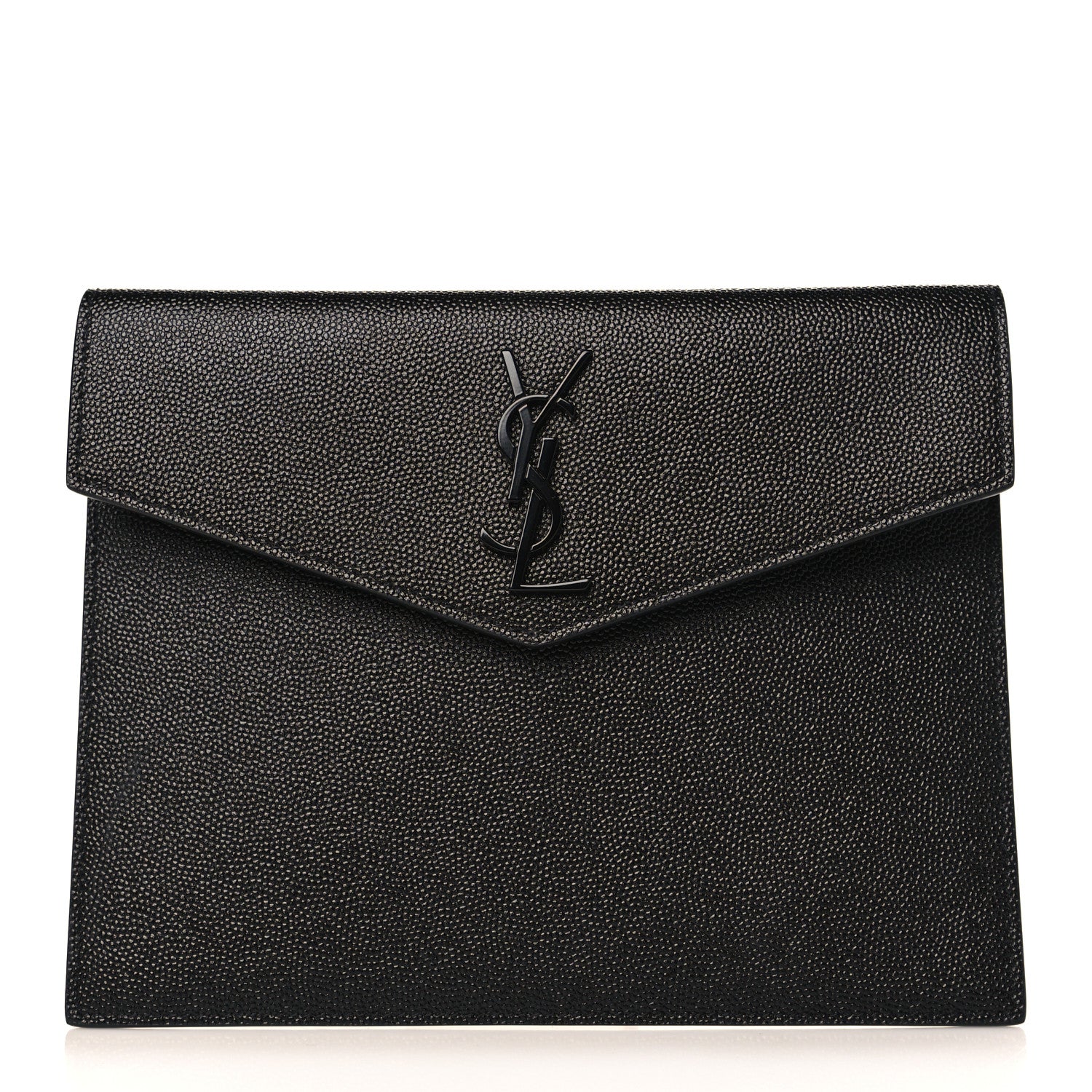 Saint Laurent Grain De Poudre Uptown Baby Pouch Black 1 of 6