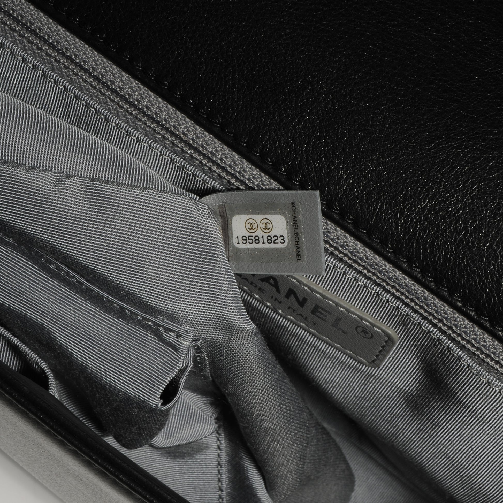 Chanel Lambskin Quilted Large Boy Flap Black 8 of 9