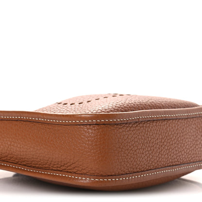 Hermes Taurillon Clemence Amazone Evelyne TPM Gold Cuivre 9 of 11