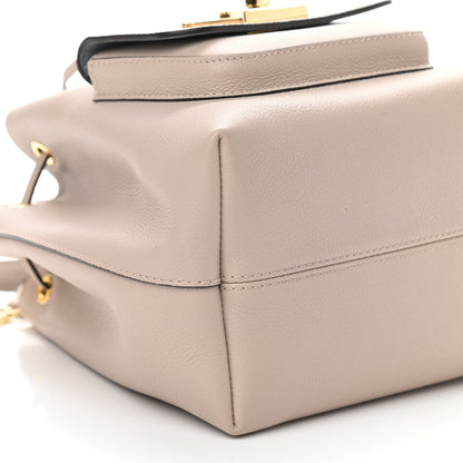 Louis Vuitton Grained Calfskin Lockme Bucket Greige 8 of 9