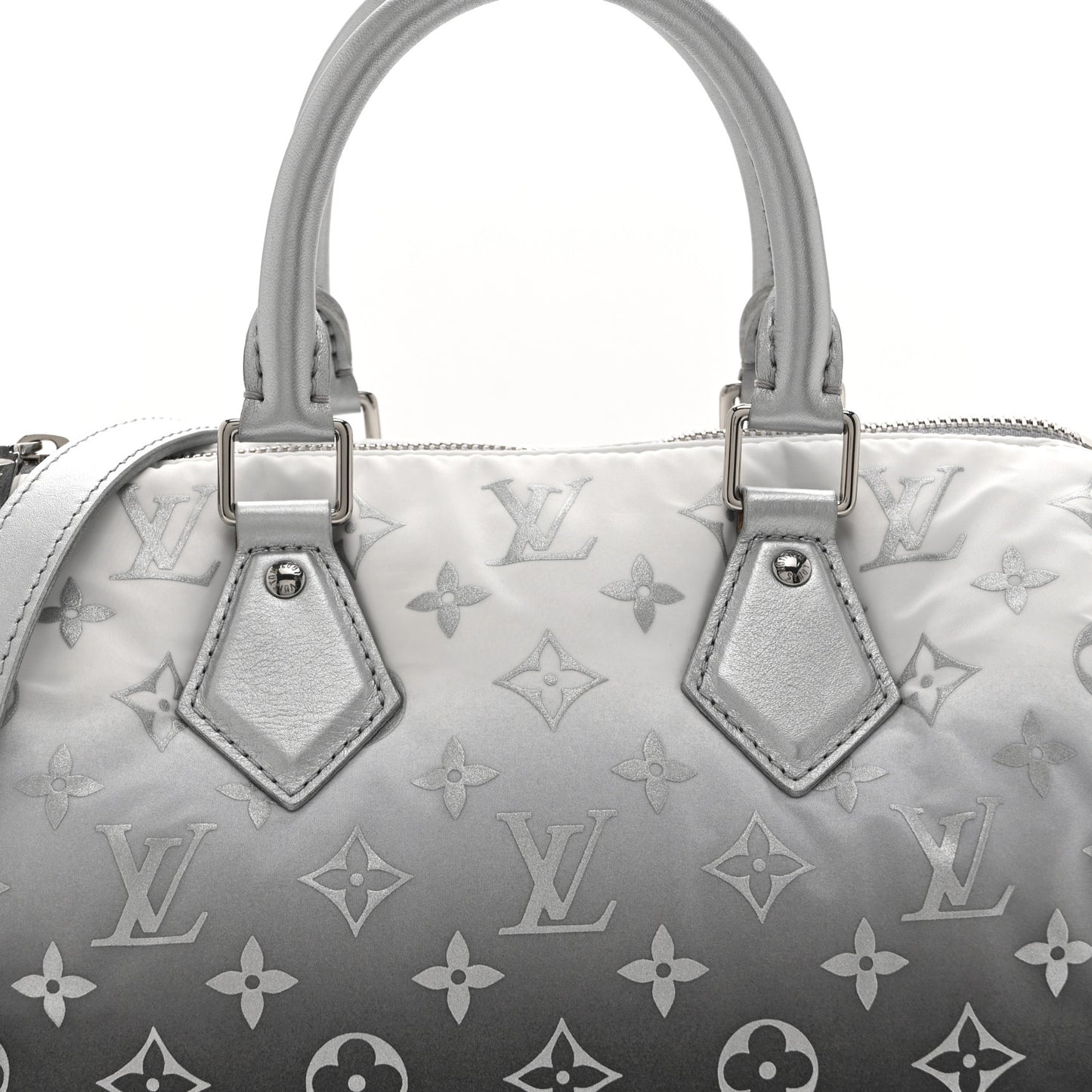 Nylon Monogram Gradient LV Snow Speedy Bandouliere 25 Frost
